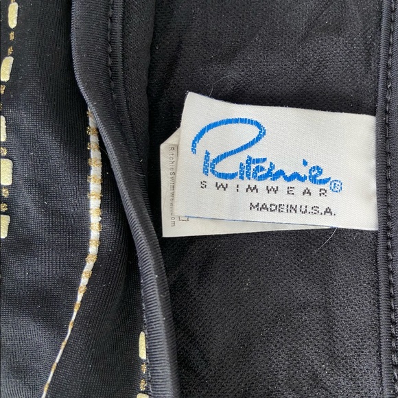 Beautiful Bandeau bikini.  Gold and black. - Picture 2 of 2